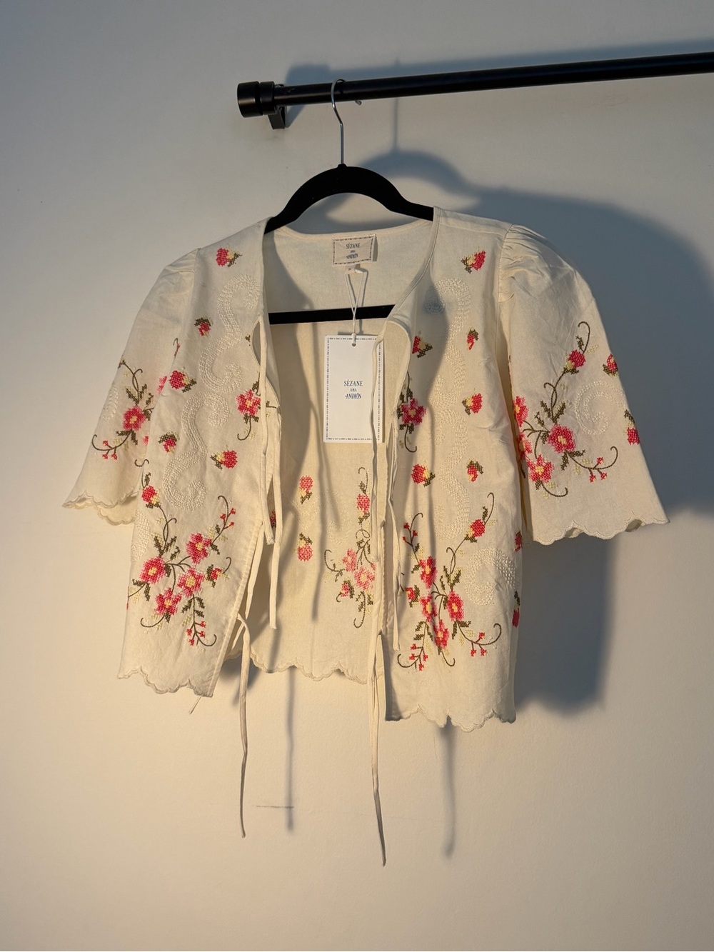 NWT ZELIA BLOUSE - SÉZANE X ANDION - Picture 6 of 9